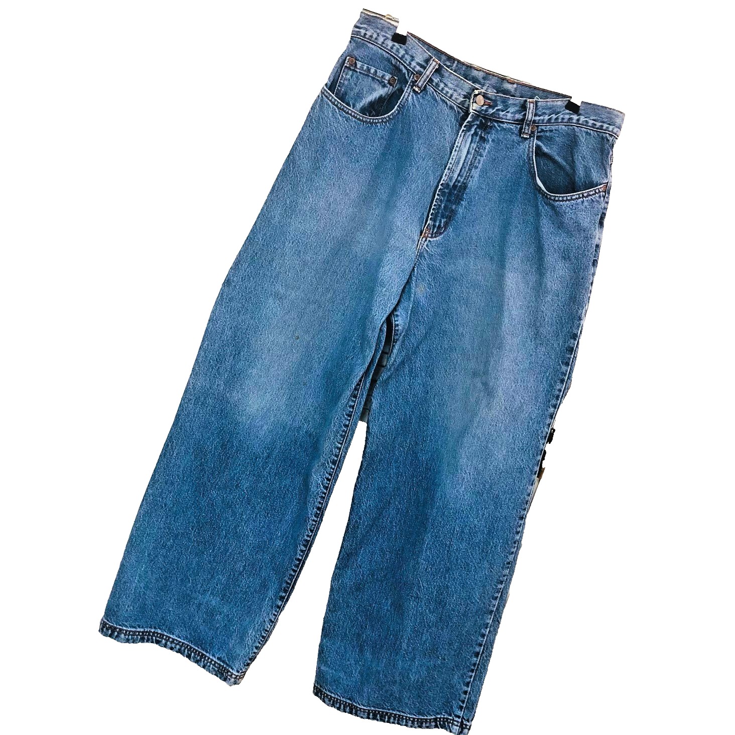 Y2k Vintage Lucky Brand Wide Leg Jeans 38 36 X 32 Baggy Skater Loose Usa 90s